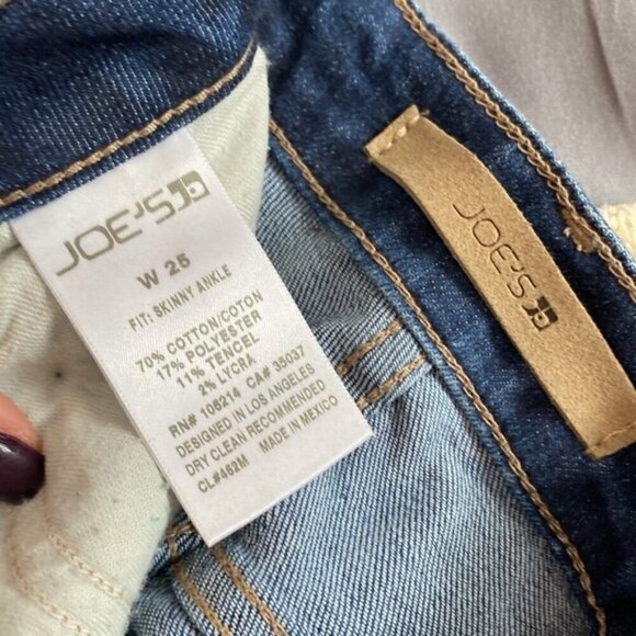 Joe's Jeans Blanche Skinny Ankle Blue Jeans - Picture 13 of 14